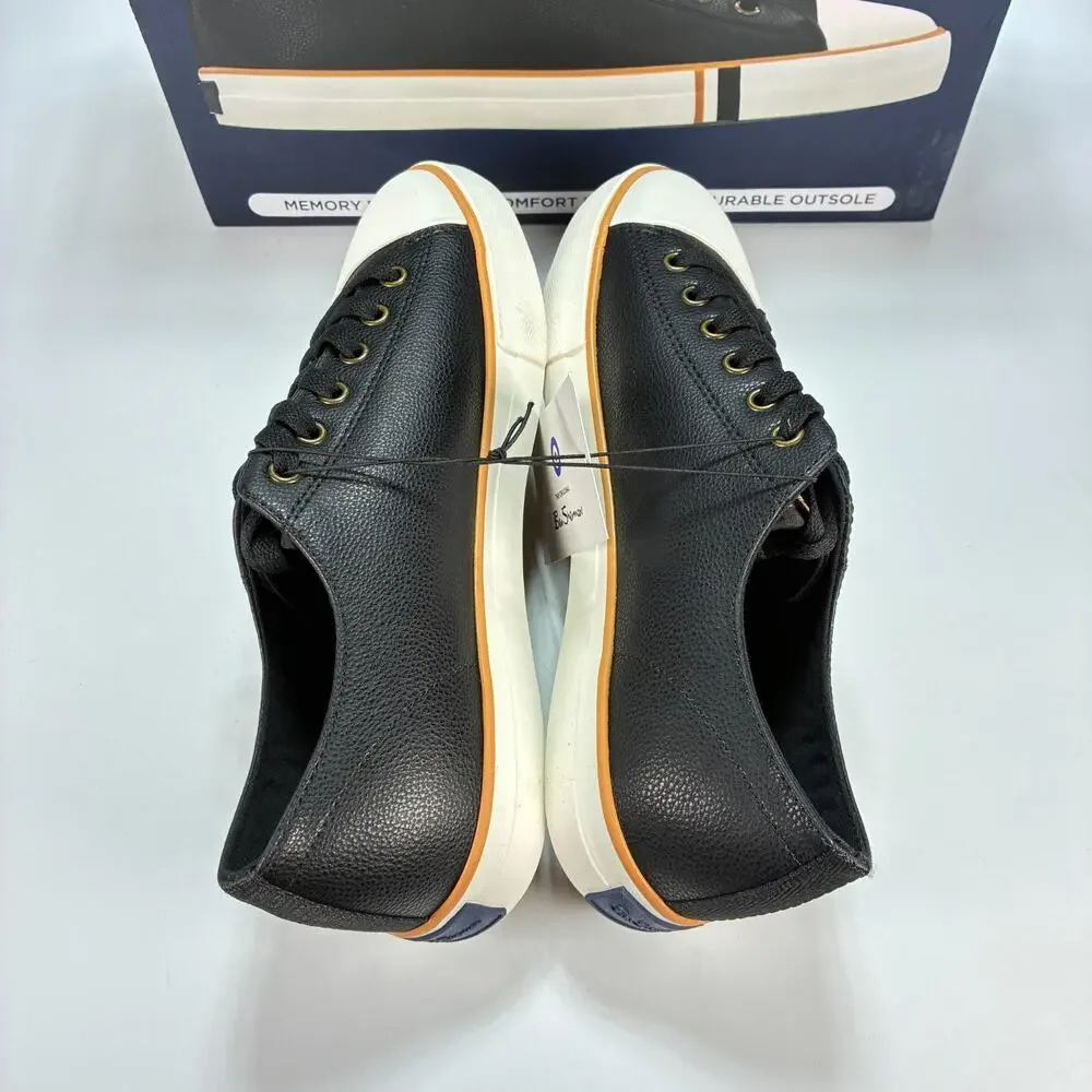 Ben Sherman Dorset Lo LX Black Low Top Sneakers Shoes BSMDORLXGD-0840 Men's Sz 8